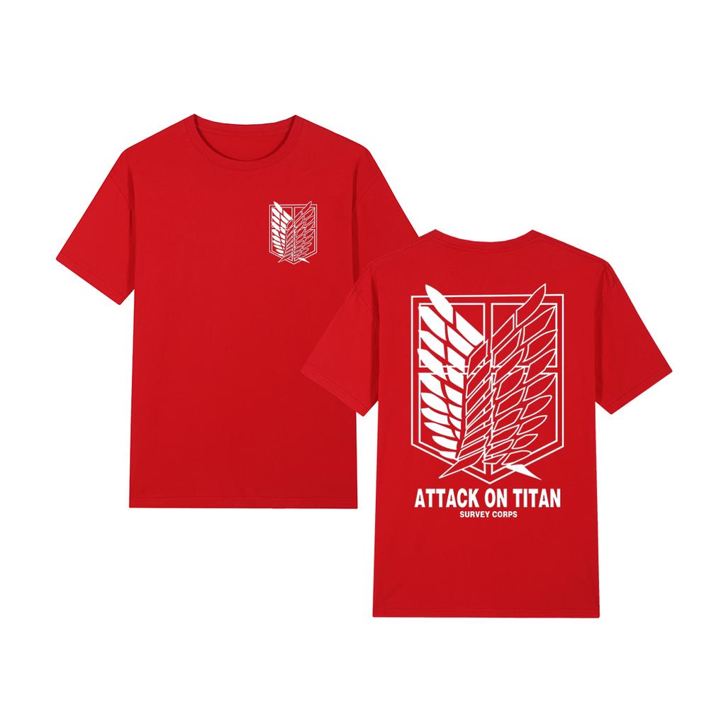 Attack On Titan Survey Corps Rival Levi Eren Yeager mikasa ackerUnisex Vintage Tshirt Cotton Unisex T shirt New Tee Tshirt Women Tops