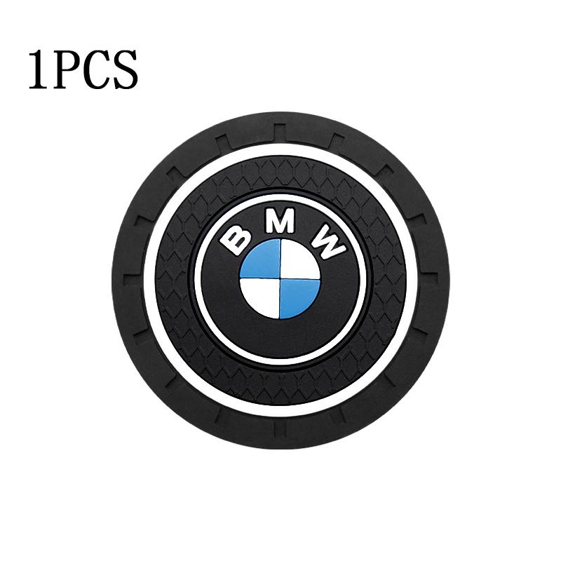 Tappetino Portabicchieri Antiscivolo in Silicone con Emblema M Badge per Auto Tazza d'Acqua per BMW M M3 M5 M6 X3 E46 E90 F30 G20 E36 E34 X6 G20 Accessori
