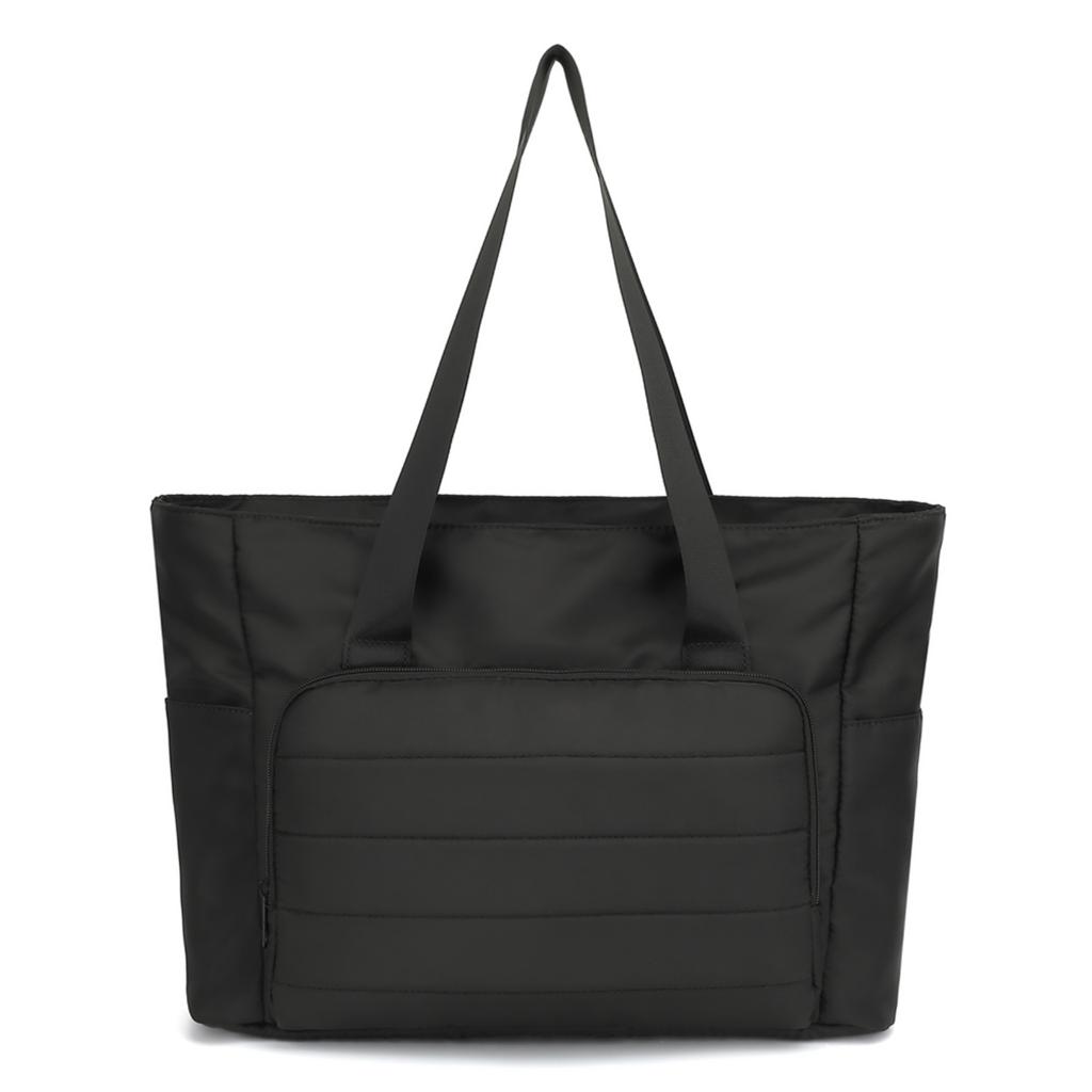 Women's 15.6 Inch Laptop Tote Bag in Classic Nyl, Large Capacity with Frt Pocket, Casual Business Travel Bag