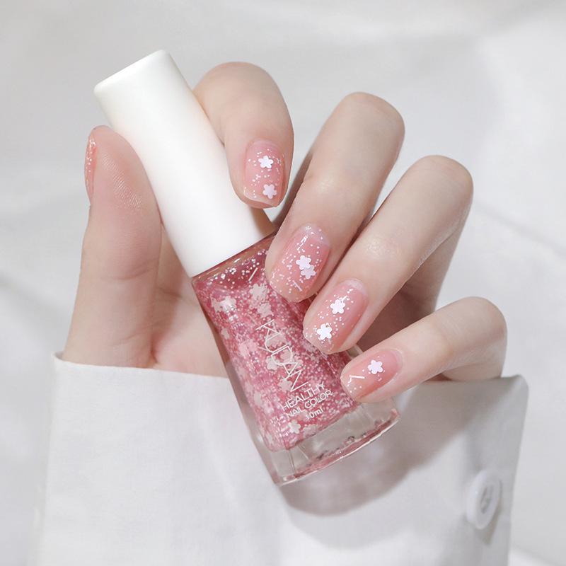 Water-based Peelable Odorless Quick-Dry Nail Polish Top Coat & Strengthener