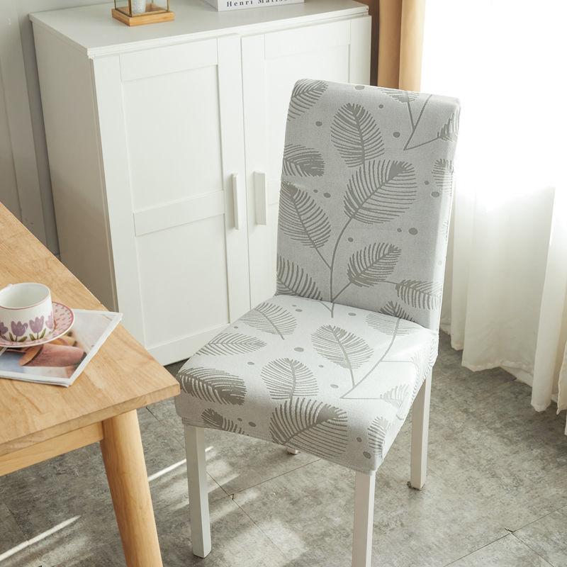 3D Embossed Leaf Stretch Chair Covers for Wedding Hotel Restaurant Banquet Decor Elastic Seat Slipcovers
