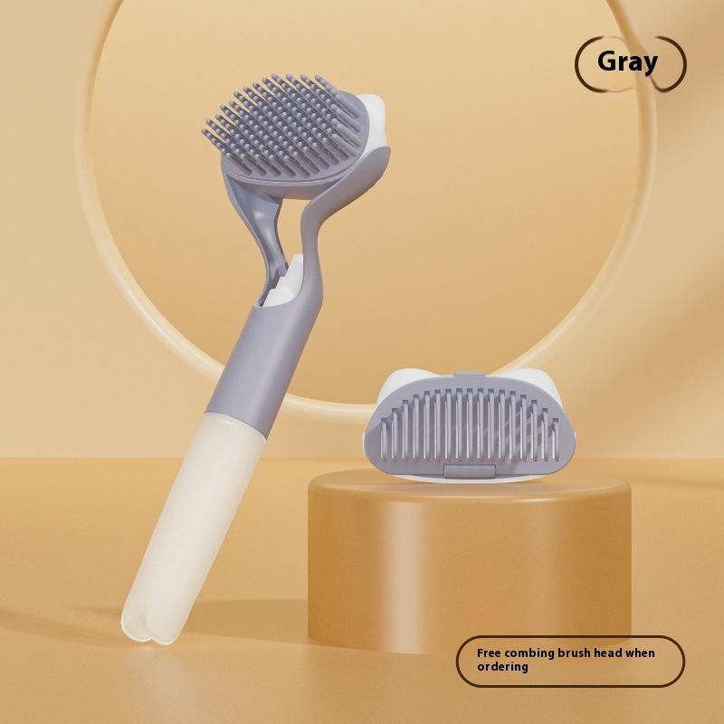 3In1 Press Spray Pet Cleaning Comb Detachable With Spray Bottle Pet Bath Brush Multifunctional Pet Hair Cleaner Brush Supplies
