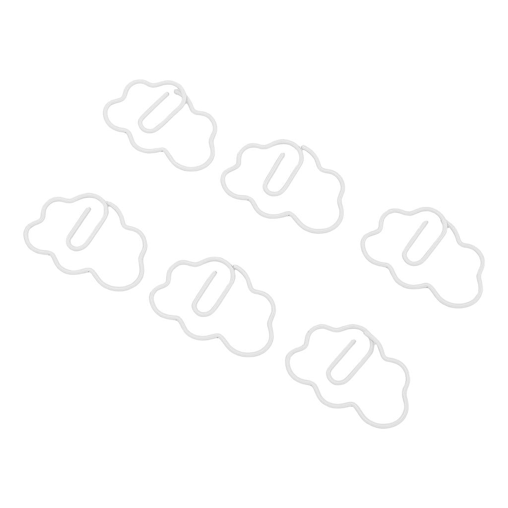 100 Pcs   Shaped Paper Clips Cute Fun Decorative Iron Bookmarks Planner Clips with Transparent Box for Study Work