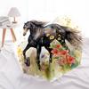 Ombrello Pieghevole Automatico con Cavallo Design a 8 Stecche Ombrello Compatto per Tempo Libero all'Aperto e Ombrello Quotidiano. Regalo Perfetto Per Amici E Famiglia