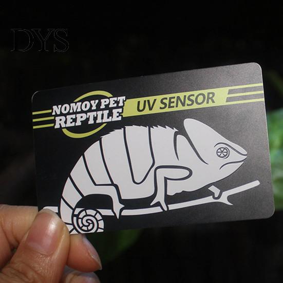 UV Sensor Reptiles Simple Effective Cartoon Lizard Pattern 10 Seconds Quick Supplies Test Reusable UVB Tester Fluorescent Lamp Card Pet