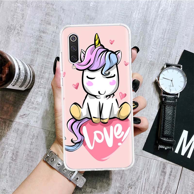 Jednorožec Růžový Mýtus Kreslený Kryt na Telefon Pro Xiaomi Redmi 9 9A 9C 9T 10 10A 10C 8 8A 7 7A 6 6A K40 K20 Pro K30 S2 10X s Potiskem