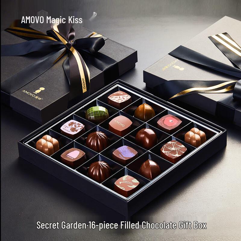 

Amovo Secret Garden Ассорти шоколадных конфет в подарочной коробке