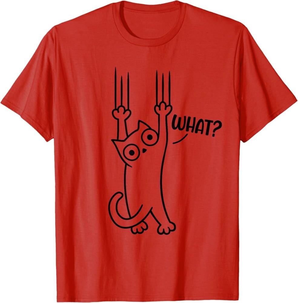

Funny Cat Animal What Cat Design Animal Cat TShirt Unisex T-Shirt L