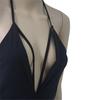 Vestido Feminino Sexy de Festa/Cocktail Estilo Europeu Sem Mangas Decote em V Profundo Bodycon