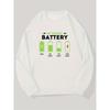Men's Letter Graphic Casual Crew Neck Sweatshirt, Casual Outfits for Casual Attire & Social Events