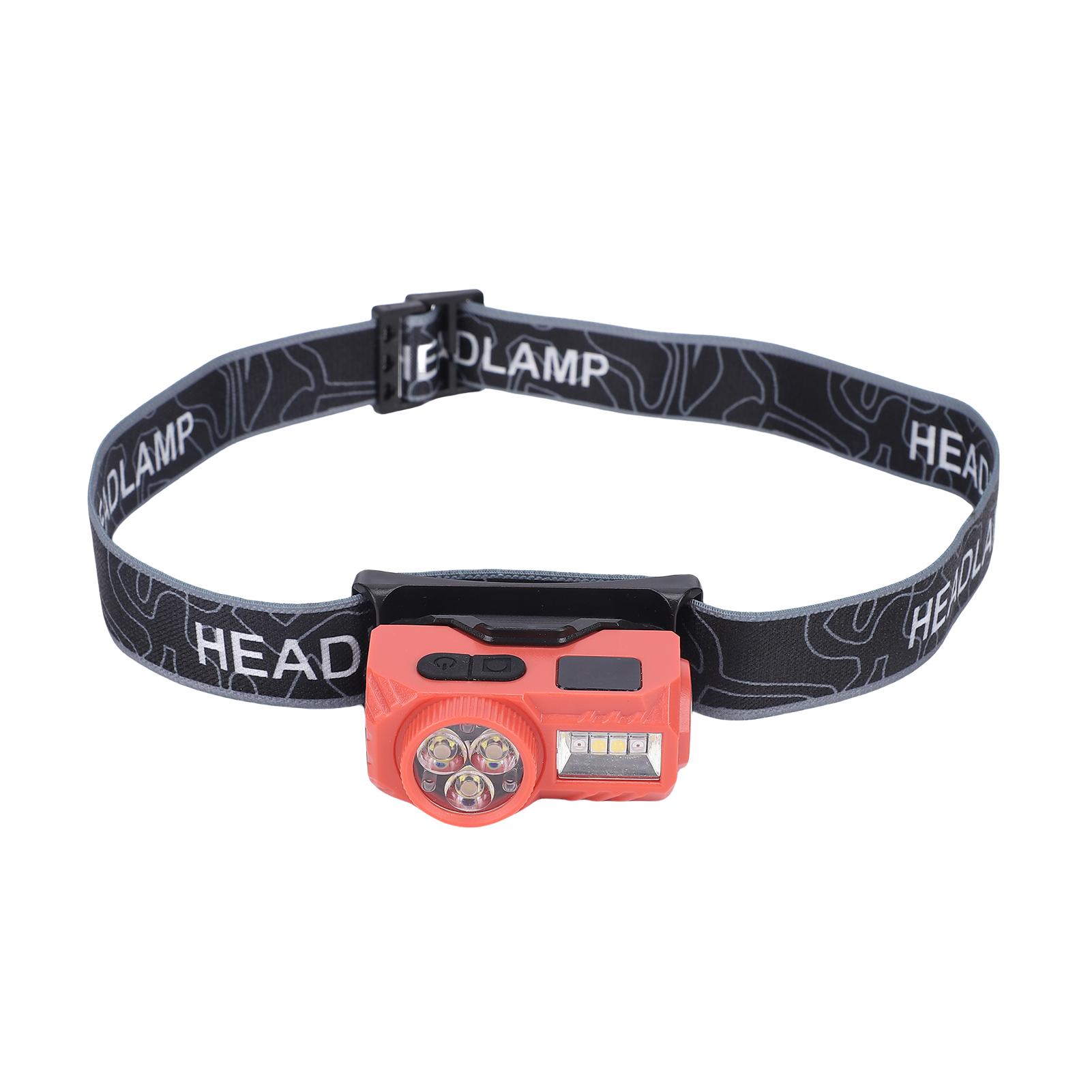 

Headlamp Rechargeable LED Motion Sensor Running Digital Display Screen Rainproof for Outdoor Camping Fishing Headband Light