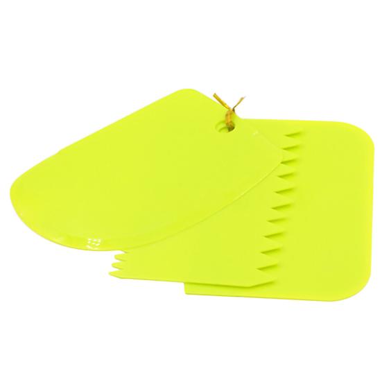3Pcs Cake Smoother Portable Odorless Reusable Convenient Cake Spatulas for Cake Decoration