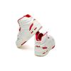 Fila Teratach 600 Fabric Synthetic Leather Comfortable Versatile High-Top Retro Basketball Shoes Women Sneaker White Red F12W111211FWR