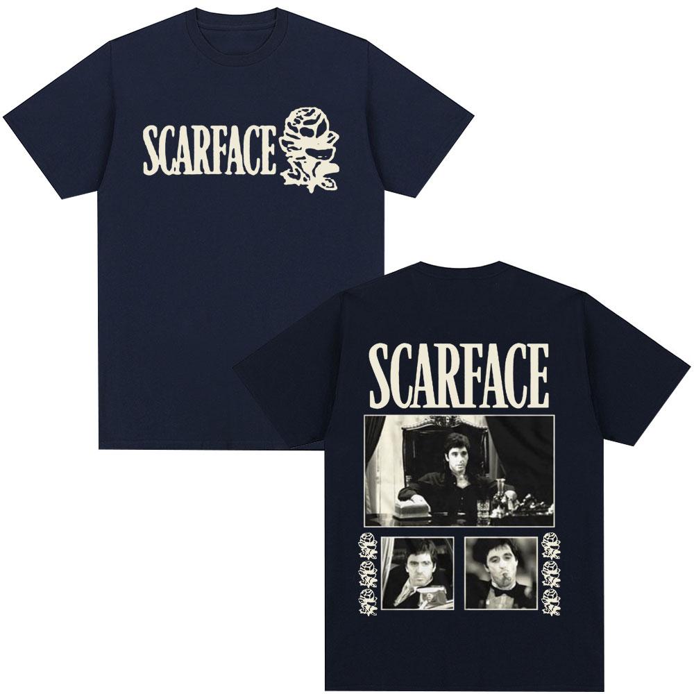 Scarface Print TShirt Tony Montana Alexander Pasiono Classical Gothic Style TShirt Unisexs Womens XL