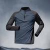 Men’s Active Quick Dry Summer Wear Casual Long Sleeve Shirts Half-zip
