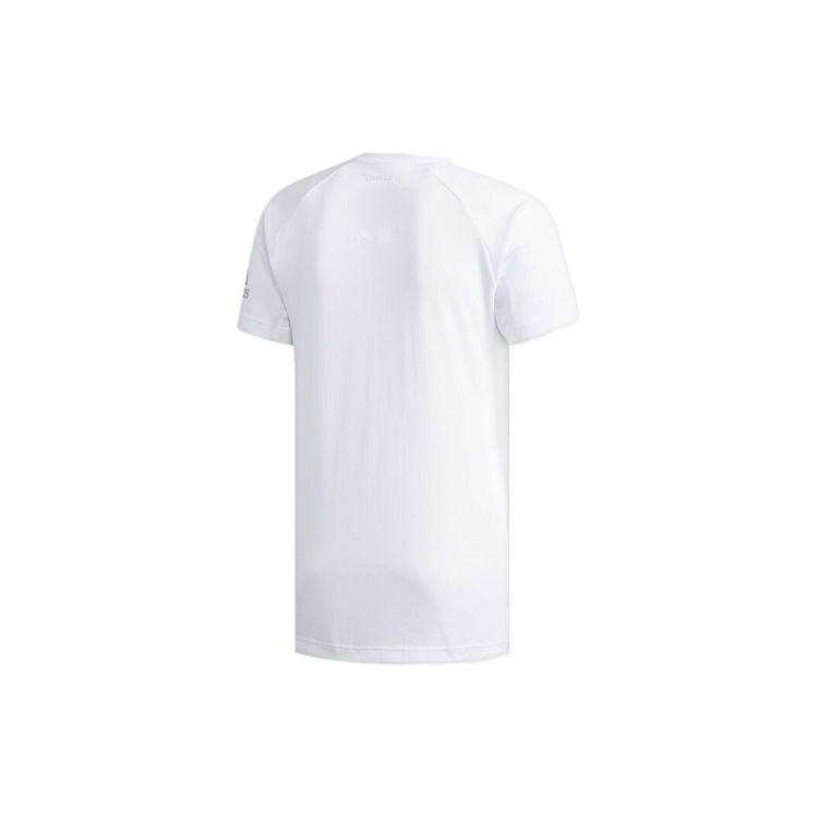 Adidas Quick-Dry Tennis Sports Short Sleeve T-Shirt Men Tops Pink White DQ2932