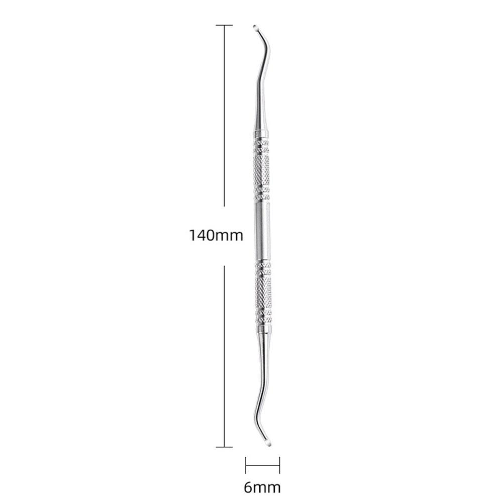 1pc Premium Double-Headed Nail Tool - Stainless Steel & Trimmer, Beveled Callus Remover Effortl S0V9
