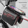 Waterproof Bicycle Front Pannier with Phone Storage