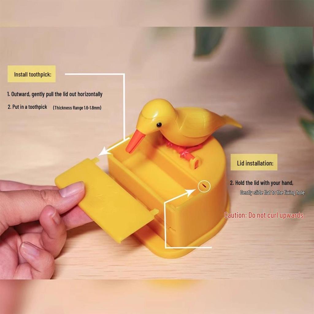 Little Bird Toothpick Box: Cute, Smart Storage with Pop-Up Wings for Home Decompression