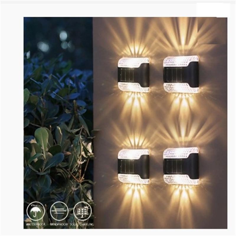 Solar Wall Light Outdoor Waterproof Up Down Luminous Lighting Garden Decorative Solar Lamps Stairs