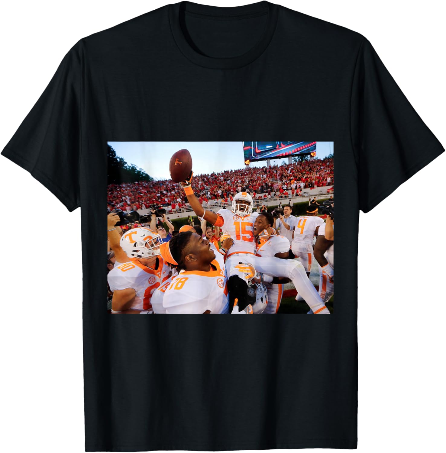 Tennessee Celebration After Hail Mary vs Georgia T-Shirt S разноцветный