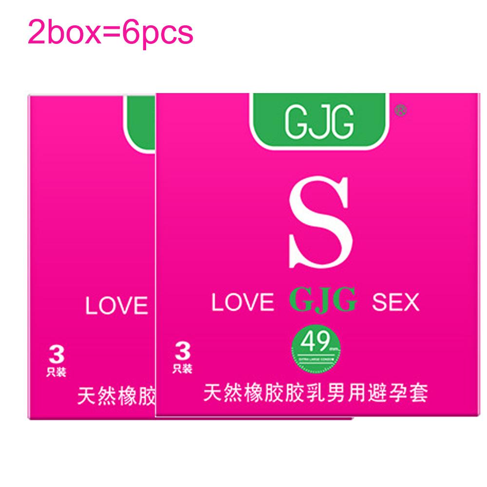 Prezervativ mic ultra-subțire de 49 mm Sex în siguranță Super neted, transparent, prezervativ natural din latex, produs sexual pentru adulți