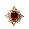 1Pc Fashionable Retro Inlaid Synthetic Zircon Ring, Fashionable and Multi-purpose