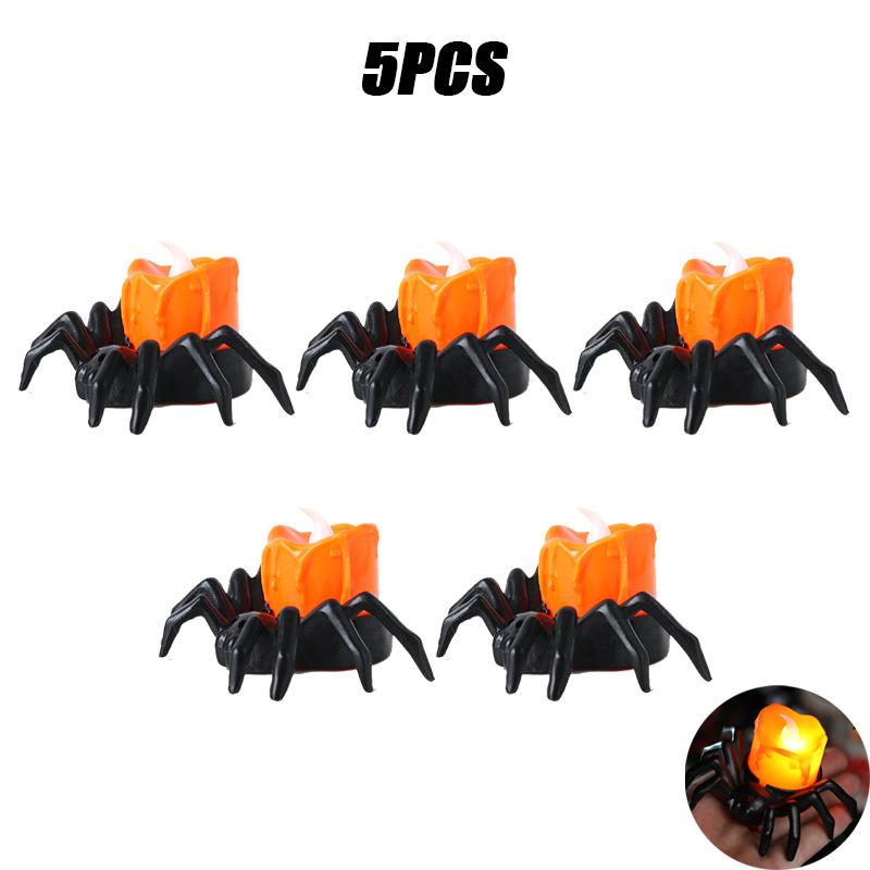 Halloween Decoration Pumpkin Lights LED Electronic Candle Lights Halloween Horror Props Night Light Home Party Gifts Decor