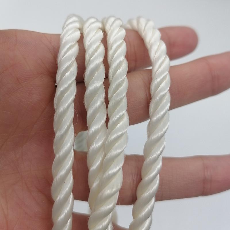 Hot Sale Macrame Cord 5mm 100% Nature Color Braid Rope Cotton Twisted Cord Packaging Rope