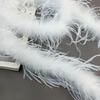 White Turkey Top Ostrich Feather Strips DIY Handmade Accessories Crafts Decorative Feather Materials