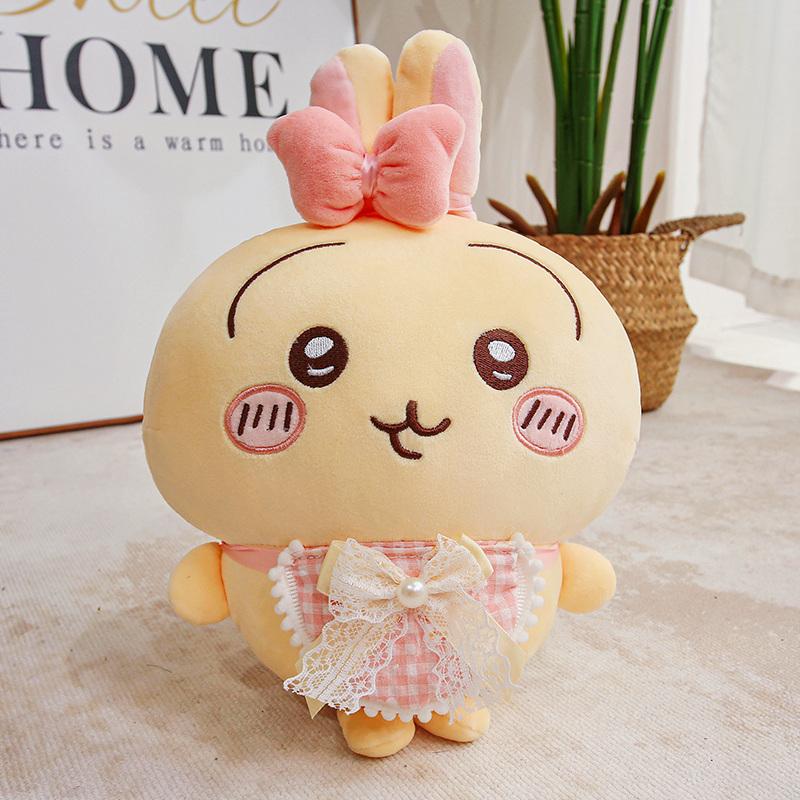 Cute Hachiware Plushies Usachi Wear Clothes Usagi Plush Toy Adorably Chiikawa Hachi Self-deprecating Bear Stuffed Doll Kids Gift