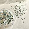 Mini Sparkling Circle Glitter Nail Decoration Wave Dot Retro Simple Style Black Gold Laser Nail Art DIY Accessories