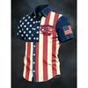 New Summer Men's Printed Casual Breathable Loose Short-Sleeve Shirt