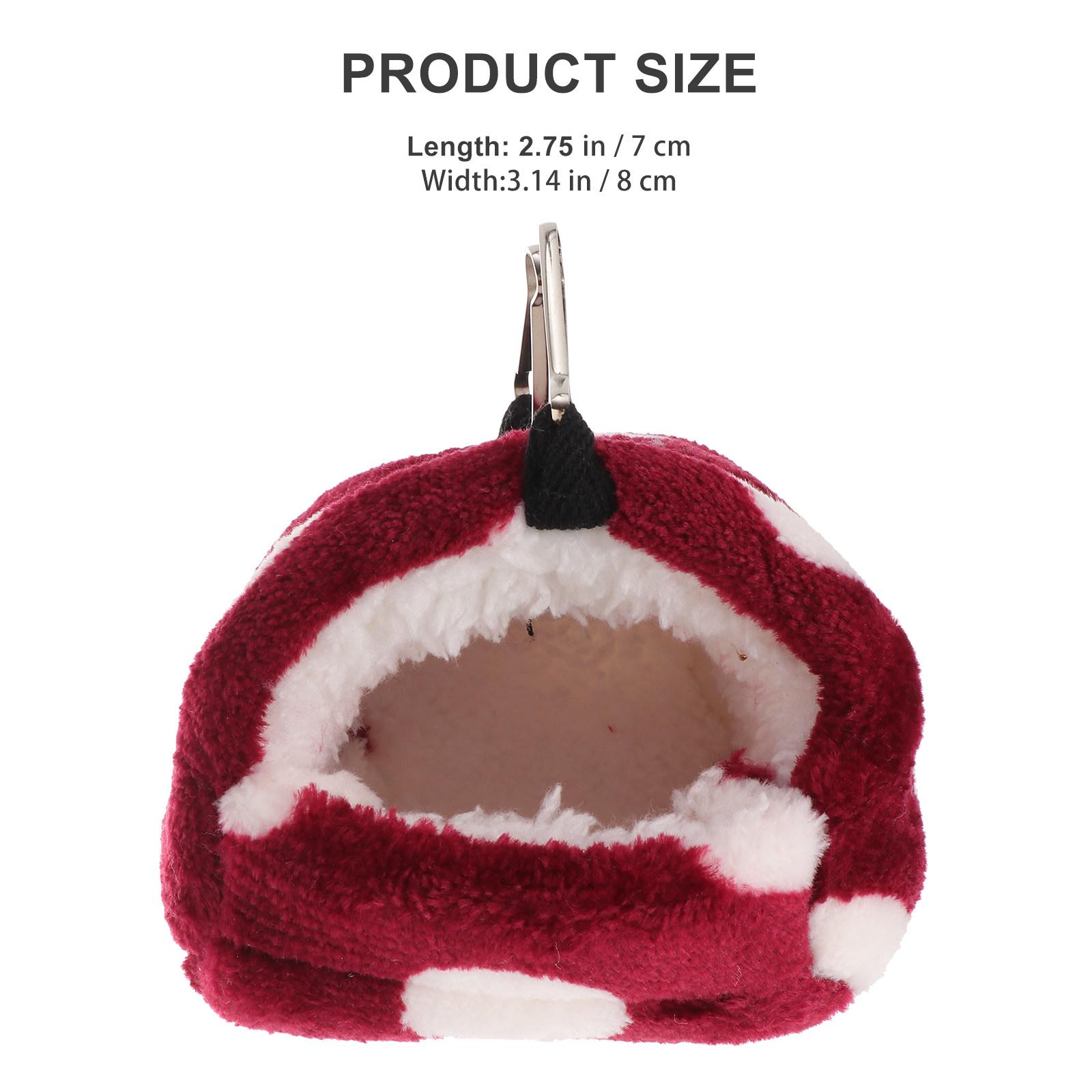 

Winter Warm Cotton Nest Parrots Hammock Cage Accessories for Hamster Hedgehog Squirrel Chinchilla Size S Hot Pet Hut красный