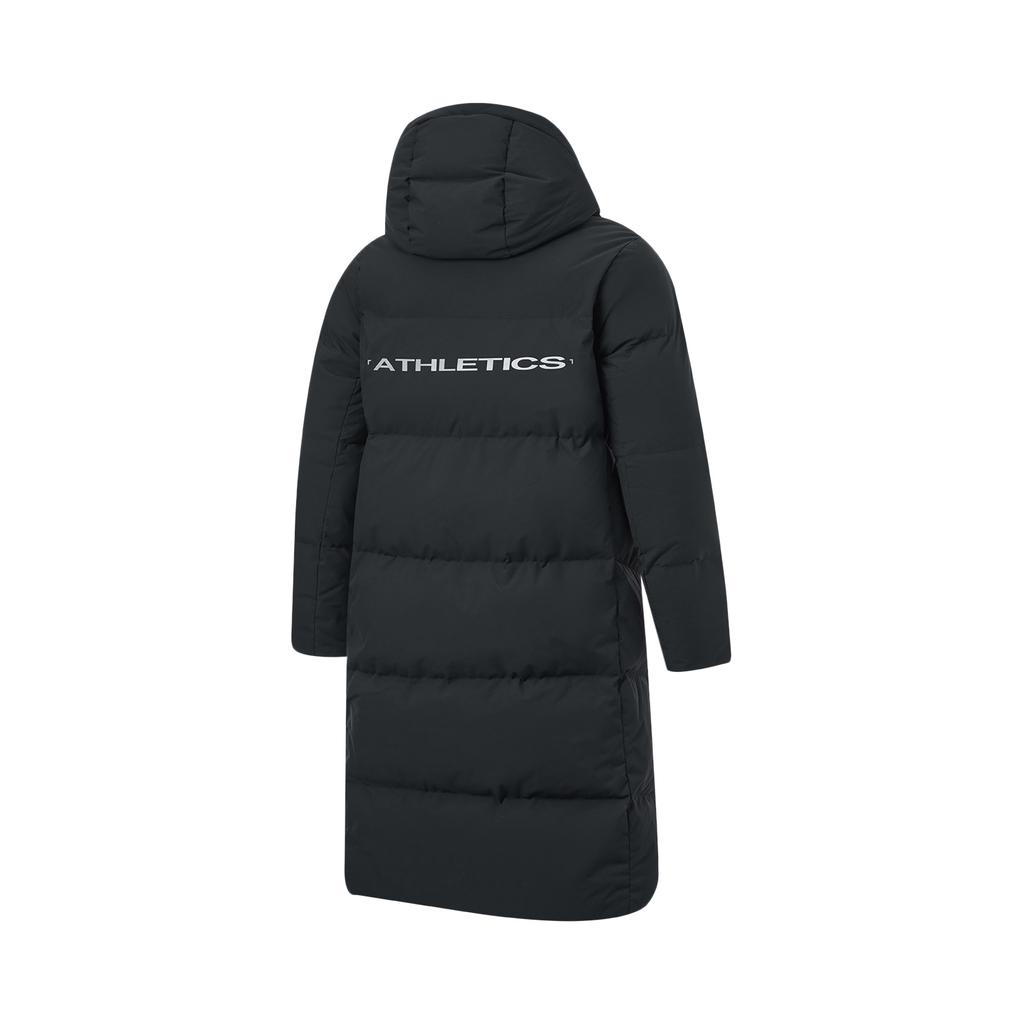Li Ning Fitness Series Hooded Letter Logo Zipper Casual Down Jacket Men Outerwear AYMV765-2