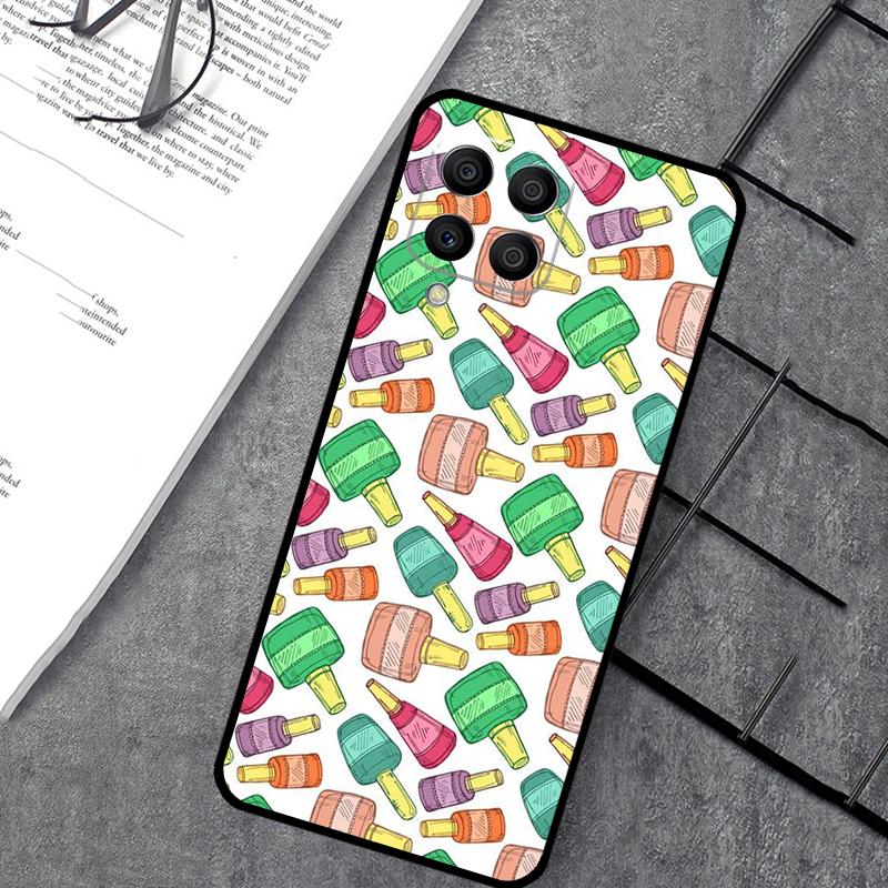 Beautiful Nail Polish Enamel Color Case For Samsung Galaxy M14 M12 M11 M13 M15 M06 M16 M36 M56 M31 M53 M32 M52 M35 M55 M34 M54