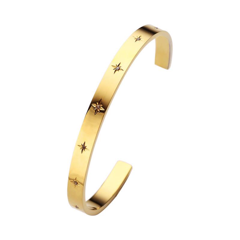 Hot Selling Goods Jewelry Colors Colourful Gemstone Zircon Bracelet Enamel 18K Gold Plated Oval Eyes Bangle for Women
