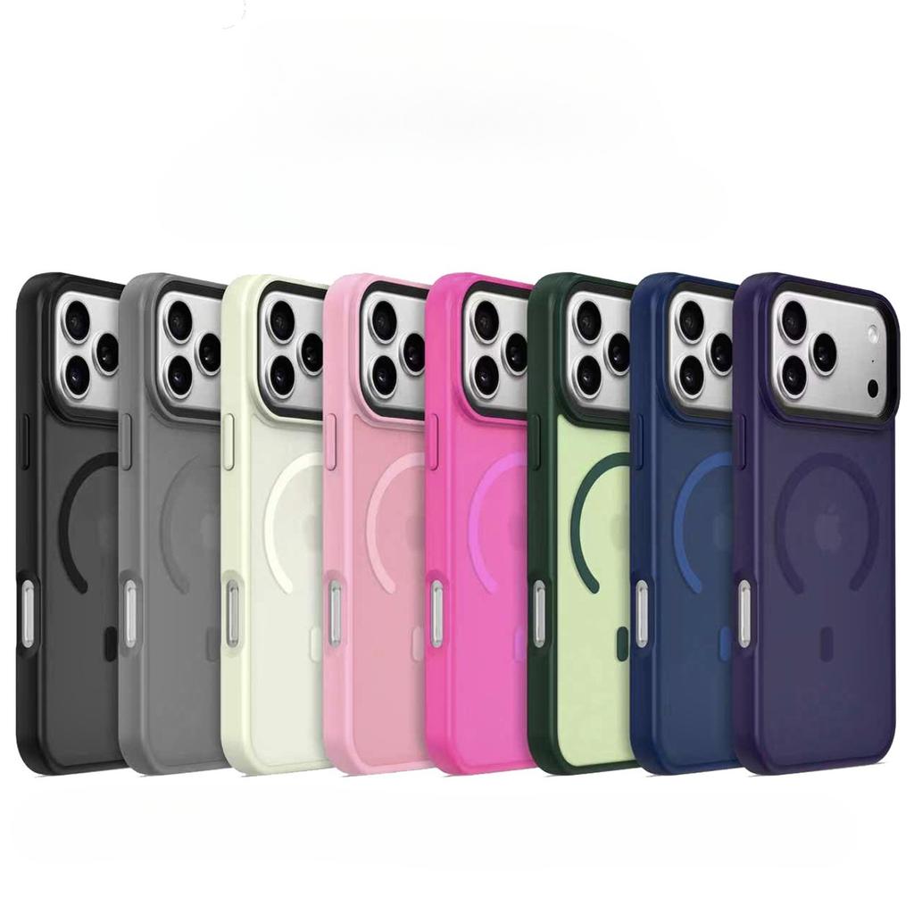 Magnetic Skin-Friendly Case for iPhone 16 Pro Max, Shockproof MagSafe Compatible Matte Protective Cover