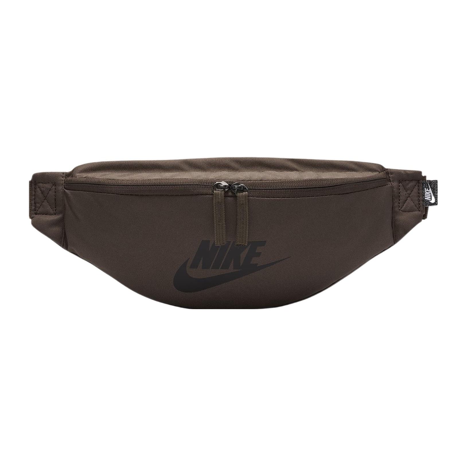 Nike Heritage Logo Nylon Waist Bag Unisex Bags Brown DB0490-004 Brown