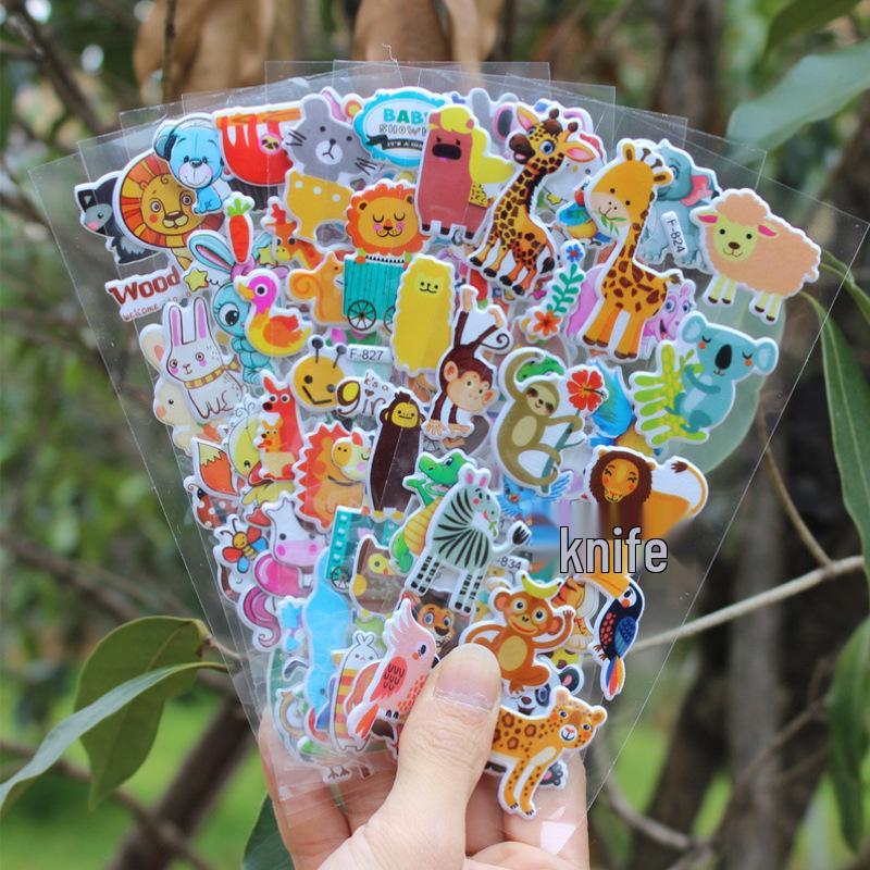 

Детские 3D тисненые мультяшные аниме ПВХ наклейки-пузыри