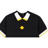 J.LINDEBERG Color Block Short Sleeve Polo Shirt Women Tops Black GWJT06441-9999