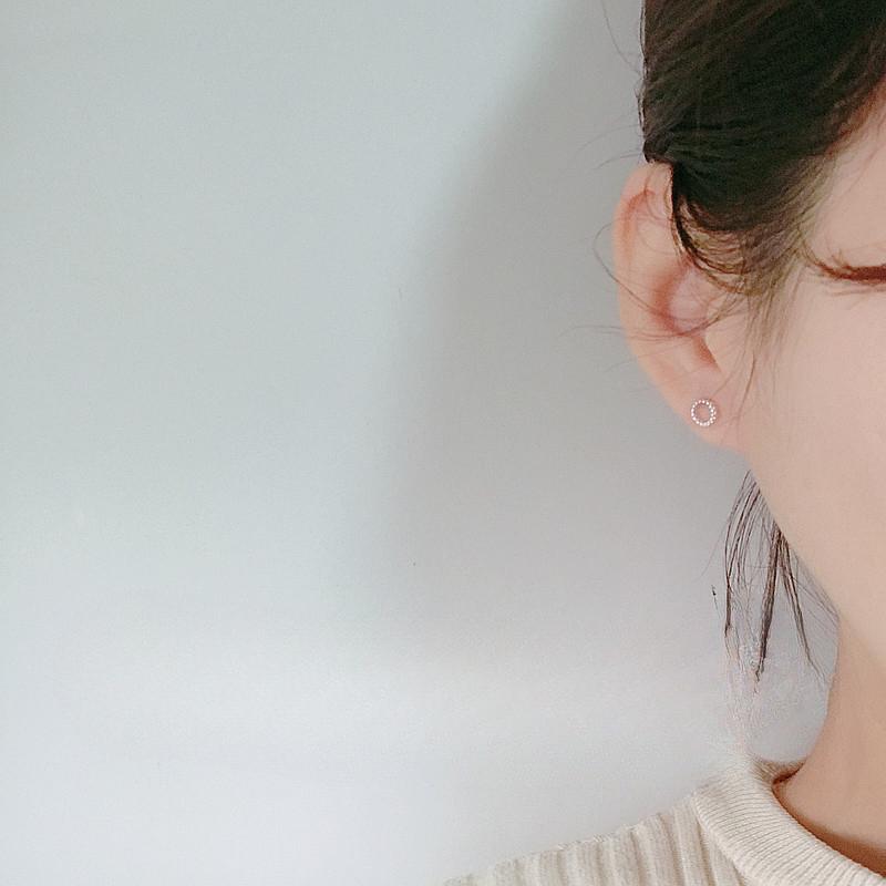 Stud Earrings Women's Circle Earrings Niche Design Round Earrings