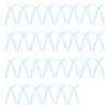 30 Pcs Bow Cake Topper Ribbon Bow Cupcake Toppers Birthday Party Bowknots Decoration for Bridal Wedding Party Supplies