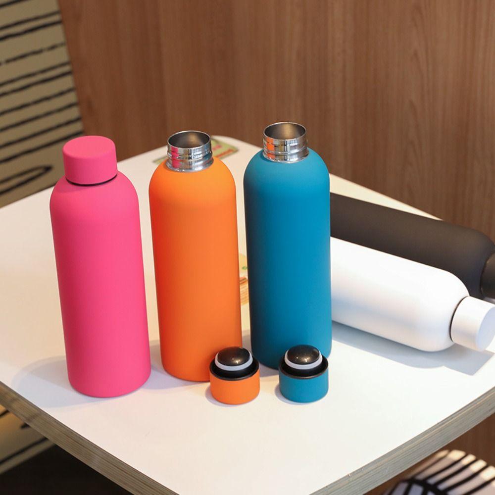 Leak-proof Small Mouth Insulated Cup Stainless Steel Frosted Vacuum Flask Insulated Water Bottle