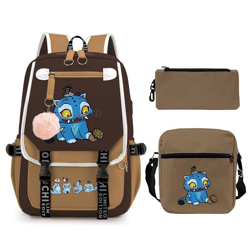 Animation Cartoon Personalized Printing Large Capacity Children'S Backpack Primary And Secondary School Schoolbag Leisure Suit