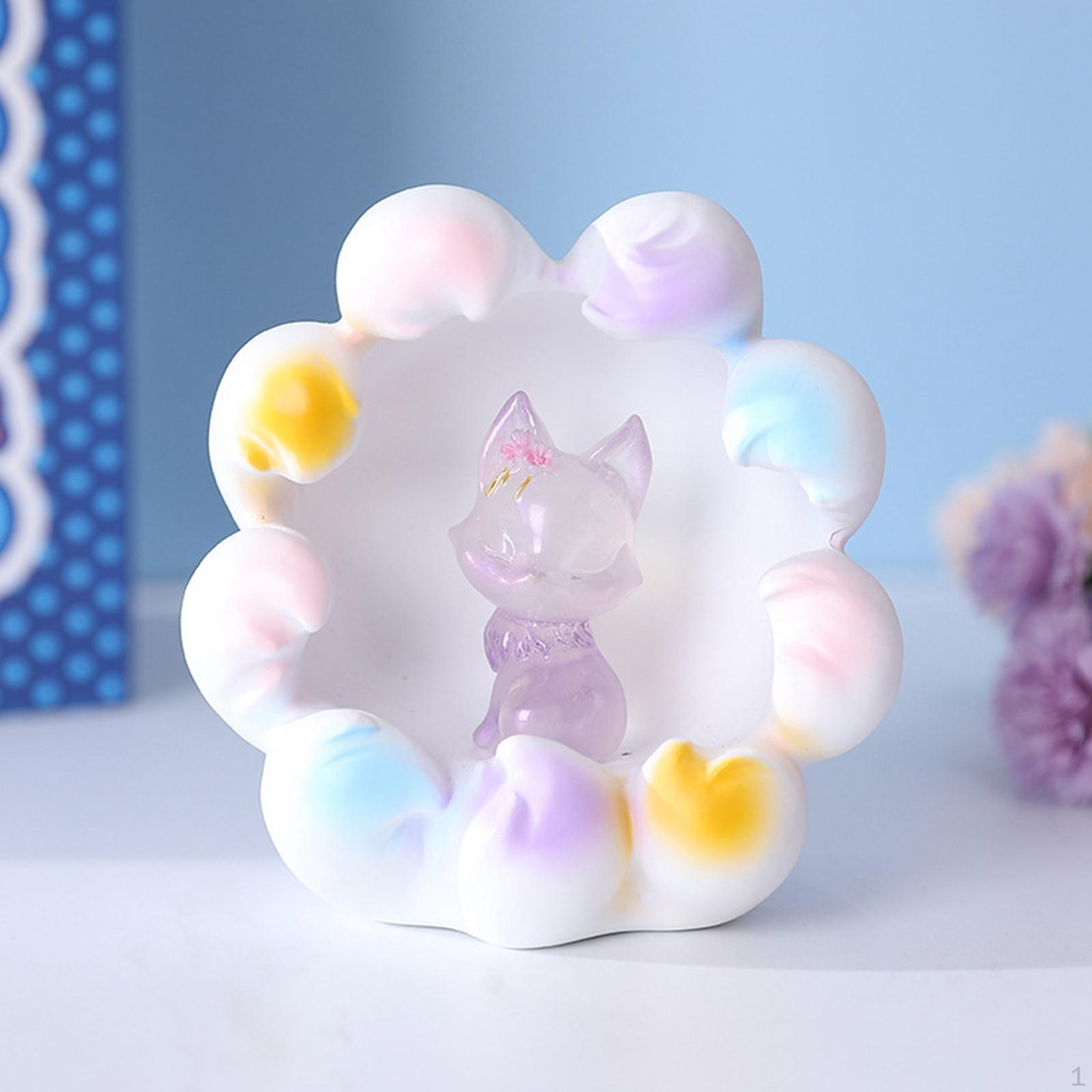 

-Рисунок, скульптура животного, ночник для детей, декоративная статуя, украшение стола для спальни Colorful