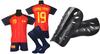 Uniforme de futebol infantil LAMINE YAMAL ESPANHA - tamanho 152 + caneleiras