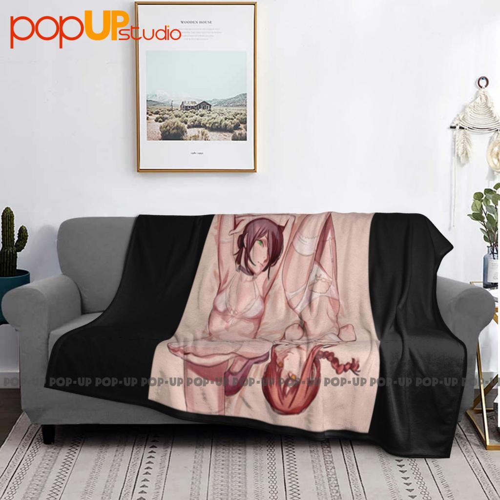 Bom Devil Reze Control Makima In Lingerie Chainsaw Ultra-Soft Blanket Quilt Winter Sofa Cover Bed Covers
