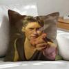 NNiall HHoran Pop Singer Cushion Cover Soft Plush Fabric DoubleSided Printed Sofa Cushion Cover for All Seasons Home Decor
