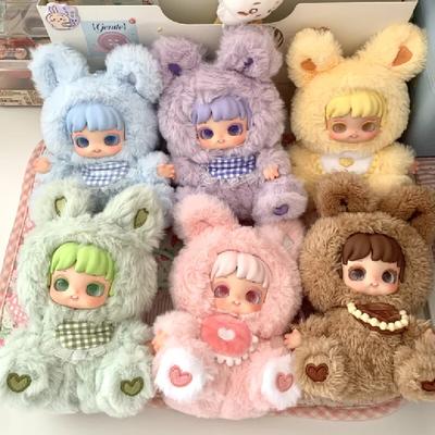 Genuine Miana Good Night Bunny Series Blind Box Kawaii Furly Doll Gifts Mystery Box Action Figure Customized Tide Decor Pendant